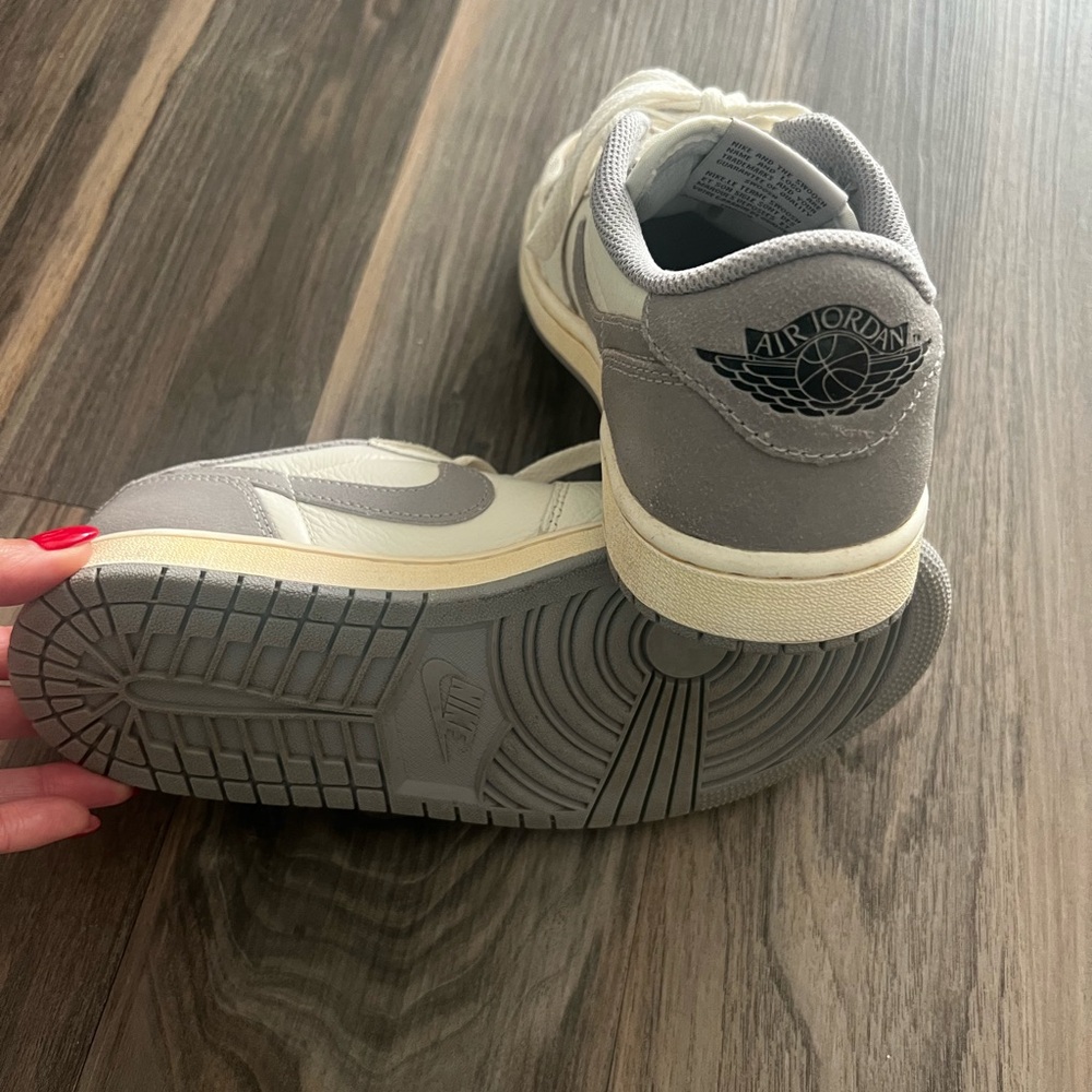 Nike Air Jordan Gray and Cream Sneakers